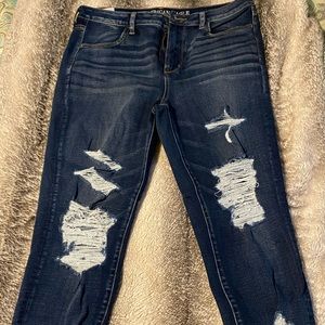 American Eagle skinny distressed jeans